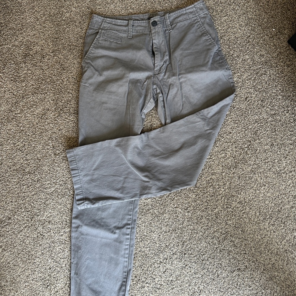 Gray Casual Pants